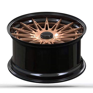 Nouveau pour jantes en alliage d'aluminium à rayons 2 pièces, concave, or rose, 40 mm ET, jante forgée pour <span class=keywords><strong>SUPERA</strong></span> 18-22 pouces 5X114.3/5X130 - Product Image 3