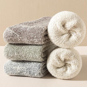 Nhà Sản Xuất Chất Lượng Cao Sợi Bông Làm Việc Người Đàn Ông Thoải Mái Crew Khăn In Ấn Mùa Đông Đi Bộ Đường Dài Vớ Dày - Product Image 2