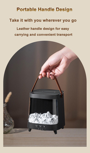 Regalo de Navidad creativo Chimenea de carbón 3D Aroamterapia Humidificador de aire Portátil Hogar Escritorio Aurora Aroma Difusor - Product Image 6