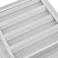 Grille d'aération extérieure en aluminium SS304, modèle VWL-A, étanche à la pluie, pour admission d'air frais, avec amortisseur et boîtier de plénum
