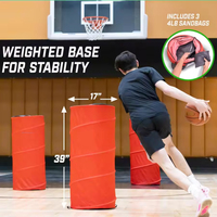 Aide à l'entraînement de simulation de défenseurs XL Blocker Pop-Up - Pour le basketball, le football, etc. 45x100cm Nylon écologique pliable