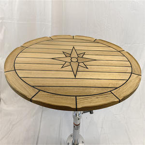 Mesa Ovalada de Teca con Patrón de Estrella de 600x800mm para Yates, Barcos y Autocaravanas, Venta Caliente, Accesorios Transfronterizos - Product Image 2