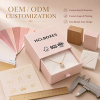 Boîtes à bijoux personnalisées en gros, boîte cadeau pour bijoux personnalisée, laminage mat, carton, compartiment coulissant, logo personnalisé