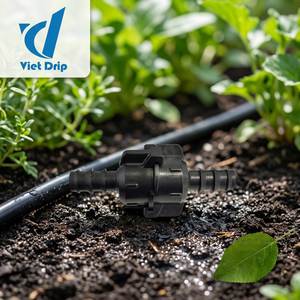Acoplamiento Recto de Plástico Negro Virgen de 16 mm Viet Drip con Opción de Logotipo Personalizado para Sistemas de Riego por Goteo Agrícola - Product Image 2