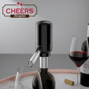 Aireador y dispensador de vino eléctrico, bomba automática alimentada por batería, vertedor con boquilla, decantador de vino inteligente de un botón