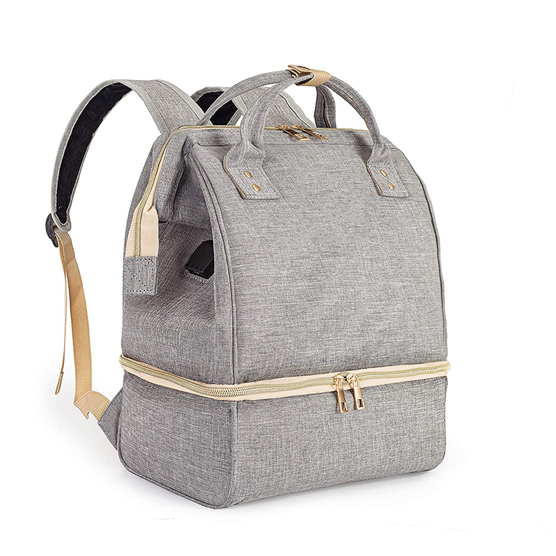 Двухслойный рюкзак для молокоотсоса с охлаждающей сумкой, уличный рюкзак для подгузников, сумка для Детской бутылки