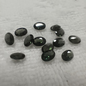 152 #   Spinelle Synthétique de Couleur Verte Tourmaline à Coupe Ovale, Pierre Précieuse en Vrac pour la Fabrication de Bijoux - Product Image 6