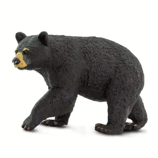 CUSTOM Animal Figures Black Bear Model Miniature Figurines for Home Office Desk Car Deco SOUVENIR Figures