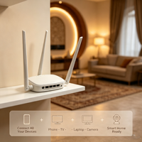 Routeur sans fil Xinsuhang Tenda N318 300 Mbps en gros, 3 antennes, Wi-Fi 2,4 G, RJ45, garantie 1 an, prix usine pour les achats en gros