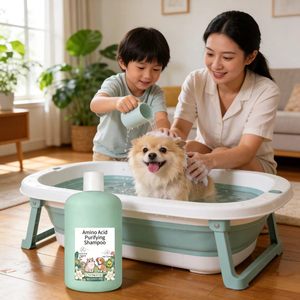 Nettoyant Corporel Désodorisant aux Acides Aminés pour Chiens et Chats – Soin Hypoallergénique Doux pour la Peau des Animaux, <span class=keywords><strong>Anti</strong></span>-Acariens, Barrière Protectrice, Fraîcheur et Hydratation Apaisante - Product Image 6