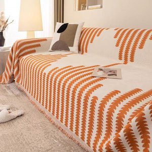 Funda de sofá de 3 plazas con diseño de espina de pescado – Juego completo de manta antiarañazos para gatos, protector de sofá antideslizante para sala de estar – Apto para mascotas - Product Image 4