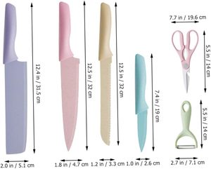 Couteau de cuisine en plastique pour enfants couteaux pour tout-petits fruits sûrs gants de cuisine véritables bords dentelés couteau à fruits de chef en bois pour enfants costume - Product Image 2