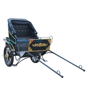 Exquisita Carreta de Caballos de 2 Ruedas en Perfecto Estado, Tallada, para Viajes al Aire Libre, Carroza de Boda, Transporte Especial de Acero de Primera Calidad - Product Image 1
