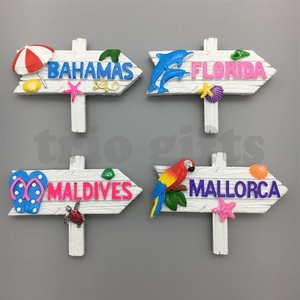 Aimant en résine 3D en forme de poisson, design <span class=keywords><strong>Tahiti</strong></span>, souvenir de plage, vente chaude pour les fabricants, à prix avantageux - Product Image 2