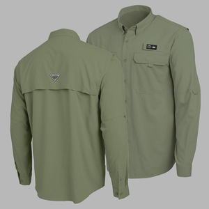 Chemises de pêche et de <span class=keywords><strong>randonnée</strong></span> pour hommes de qualité supérieure, respirantes, UPF 50, séchage rapide, grandes tailles, col boutonné - Product Image 1