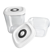 Ensemble de 3 tailles de récipients sous vide de qualité alimentaire les plus vendus à bas prix Récipients sous vide en plastique pour le stockage des aliments