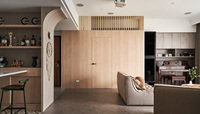Plano de Apartamento Contemporáneo, Diseño de Estudio Minimalista, Diseño Arquitectónico con Planificación de Espacios y Visualizaciones en 3D