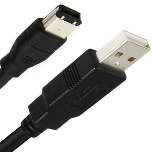 Yangtse IEEE 1394 <span class=keywords><strong>Firewire</strong></span> 6-pin nam USB 2.0 a-nam chuyển đổi cáp PVC Áo khoác 1.8m/3M/4.5m Microphone/loa mô hình cáp - Product Image 1
