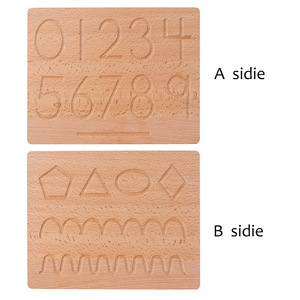 New Montessori Cartas De Madeira Pré-Escolar Learning <span class=keywords><strong>Board</strong></span> Unisex Crianças Brinquedos Educativos para Sala de estar Placa Rastreável - Product Image 4
