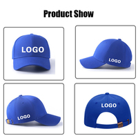 Gorra de Béisbol de Algodón Estructurada de 6 Paneles con Diseño de Bordado de Logotipo Personalizado, Gorra Deportiva Lisa, Gorra de Talla Grande