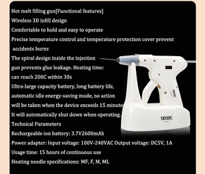 Stylo de remplissage et système de pistolet Endo dentaire sans fil pour canal radiculaire Gutta Percha Obturation - Product Image 3