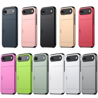 Étuis de téléphone d'affaires pour iPhone 17 Pro Max 17 Air 17 Pro étui Slide Armor portefeuille fentes pour cartes support couverture pour iPhone 17 étuis