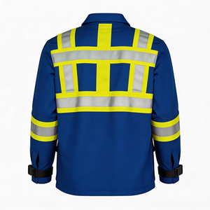 Industrial FR Work <b>Jacket</b> Flame Retardant Protective Safety Clothing for <b>Workers</b> Heavy Duty Flame Resistant Work <b>Jacket</b> - Product Image 3