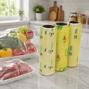 <span class=keywords><strong>Film</strong></span> alimentaire en PVC de qualité alimentaire avec design anti-buée, garde les produits au frais sans accumulation de gouttelettes d'eau à l'intérieur des réfrigérateurs - Product Image 5