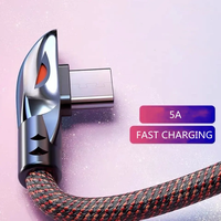 Cable USB Tipo-C de Nailon HILEE 5A de Carga Rápida, 1.2M de Longitud, Alta Velocidad para Teléfonos Celulares, Computadoras, Dispositivos Inteligentes y Cámaras