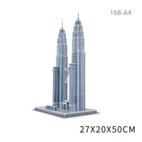Puzzle 3D HTL Monuments Mondiaux – Kit de Modélisation Architecturale DIY – Jouet Éducatif pour Enfants et Adultes – Décoration d'Intérieur – Vente en Gros