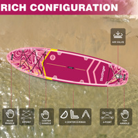 Planche de paddle gonflable Skatinger en matériau Drop Stitch, planche de surf 10'6"*32"*6" SUP Gonfiabile avec pompe pour sports nautiques