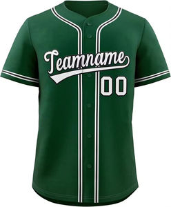 Uniformes de béisbol personalizados, ropa deportiva de secado rápido de malla, camisetas a rayas sublimadas, logotipo cosido personalizado, camiseta de béisbol para hombres - Product Image 6