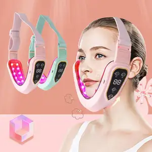 Beauty Products Facial Lift Device Double Chin V Face Shaped Cheek Lift Led Photon Therapy Facial Slimming Vibration Massager