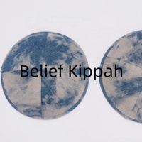 Garniture intérieure personnalisée Kippa Juif Judaica Musulman Velours Daim Broderie Logo Vert Kippa Topper Kippot