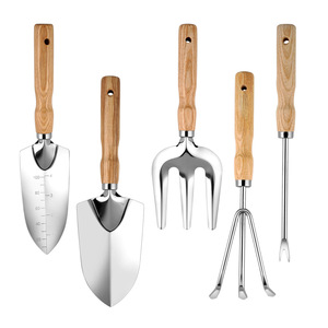 <strong>Garden</strong> <strong>Tools</strong> Heavy Duty Gardening Hand <strong>Tools</strong> with Wooden Handle Stainless Steel Material Rust-Proof <strong>Garden</strong> <strong>Tool</strong> <strong>Set</strong> - Product Image 5