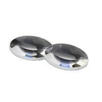 Lentille asphérique de 25,4 mm, EFL 40 mm, verre moulé, optique collimatrice pour systèmes à diode laser et LED