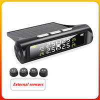 Capteur TPMS de pression des pneus automobile avec dispositif de détection et de surveillance externe sans fil à énergie solaire intégré