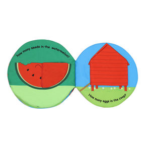 Juguetes sensoriales Montessori <span class=keywords><strong>para</strong></span> recién nacidos, libro arrugado suave de alto contraste, libros de tela <span class=keywords><strong>para</strong></span> bebés, libros <span class=keywords><strong>para</strong></span> bebés con sensación táctil, un año - Product Image 5