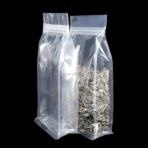 Bolsa de plástico transparente con cierre de cremallera para alimentos secos, bolsa de embalaje para comida de Chocolate, 8oz - Product Image 2