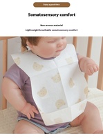 Portable Étanche Bébé Bavoir Jetable Non Tissé Bébé Bavoir pour Nouveau-Né Tablier Bavoir