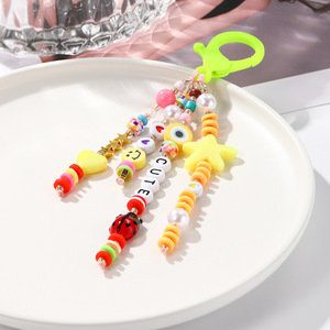 2025 regalo portachiavi con viso sorridente e lettera d'amore più venduto per accessorio Trendsetter con fascino zaino - Product Image 3