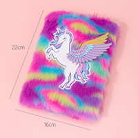 Carnet Kawaii A5 en Peluche Ours Mignon avec Serrure, Couverture en Tissu Imprimé, Reliure Cousue, Idéal Cadeau BTS pour Écrivains