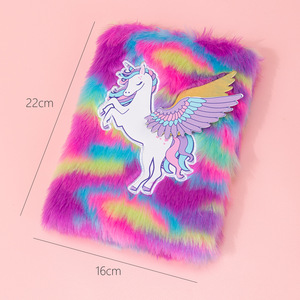 Dễ thương A5 sang trọng gấu nhật ký Kawaii máy tính xách tay với khóa vải Bìa in phong cách chủ đề may ràng buộc cho BTS quà tặng cho các nhà văn - Product Image 3