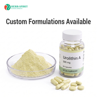 Poudre d'Urolithine-A à forte demande, formule personnalisée, capsules et gommes de suppléments d'Urolithine A, marque privée