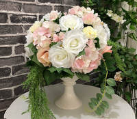 Meistverkaufter Realistischer Weicher Moderner Lotus Rosa-Lila Künstlicher Blumenläufer Faux-Blumen Hochzeitsgang Tischdekoration Valentinstag