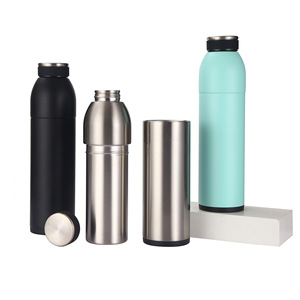 Bouteille d'eau en acier inoxydable 2 en 1 de 600ml avec gobelet à <span class=keywords><strong>café</strong></span> isolé sous vide détachable de 450ml - Product Image 5