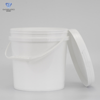 7.5L wadah pegangan tutup ember plastik kualitas makanan tahan lama untuk cat bahan kimia kemasan Multi fungsi tempat drum barel