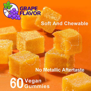 Gomitas de suplemento de hierro + cúrcuma Premium personalizadas combinadas con vitaminas C, fólico y vitaminas del complejo B Gomitas de hierro - Product Image 6