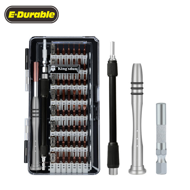 E-durable Hot Sale 60 in 1 Universal Mobile Phone Magnetic Screwdriver Set Laptop Opening Repair Tools Kit