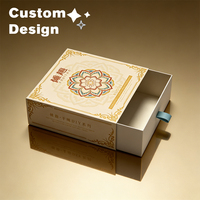 Boîte d'emballage de bijoux de style tiroir personnalisée de qualité supérieure, boîte cadeau en papier rigide, boîte d'emballage de luxe avec logo, boîtes d'emballage de luxe